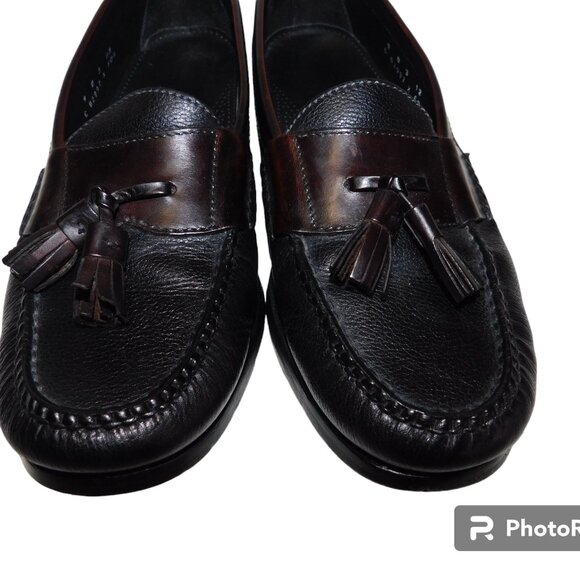 Cole Haan Slip On Leather Loafers With Tassels Size 9 main image 4